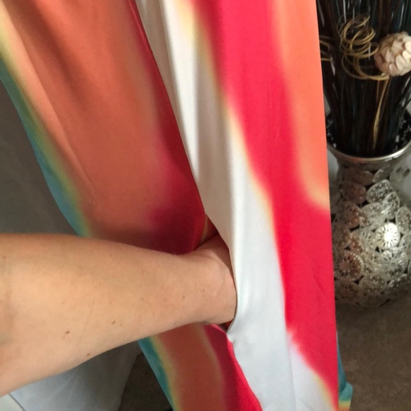 🆕 Round Neck Striped Print Spaghetti Strap Dress - Picture 5 of 7